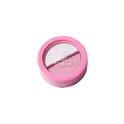 Детские тени для век "Волшебная пыльца" 02 розовый и белый Kristall Minerals