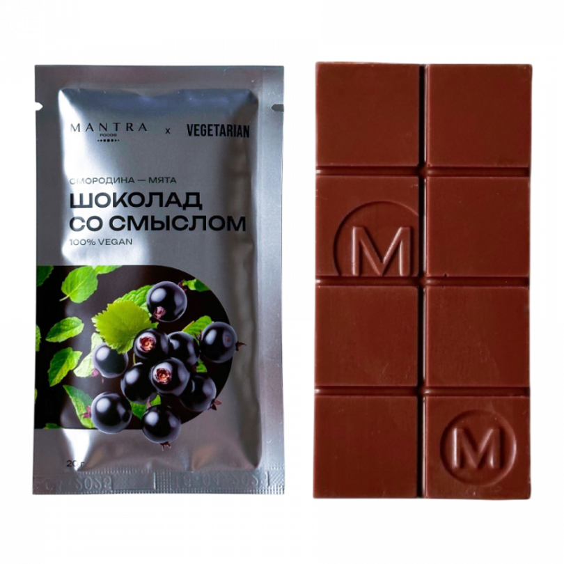 Шоколад со смыслом "Смородина-Мята" Mantra Foods