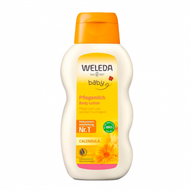 Детское молочко для тела с календулой Weleda